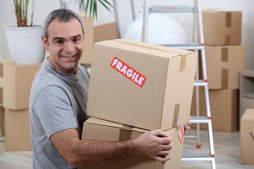 Removal van ready for a home move in Stjohnswood
