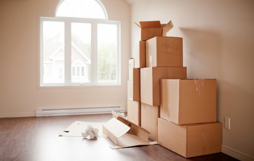House movers in Stjohnswood using protective wrapping for fragile items