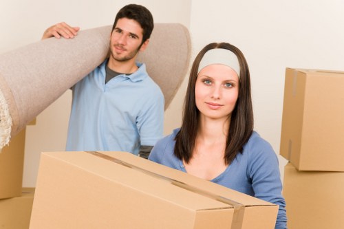 Housekeeping and hazard reporting in a removal van work area