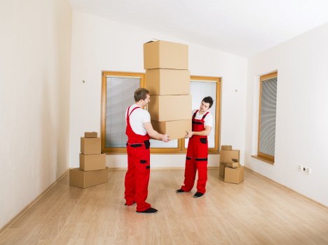 Careful loading process for a removal van in Stjohnswood