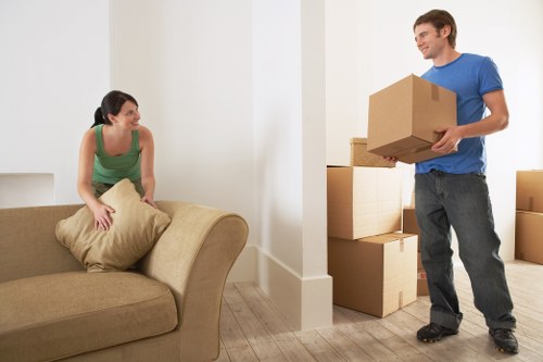 Bubble wrap, tape, and protective materials used for packing fragile items